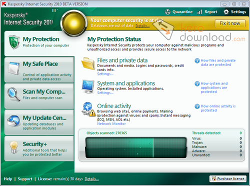 Kaspersky Internet Security 2010 French Trial Reset ( Net) preview 2