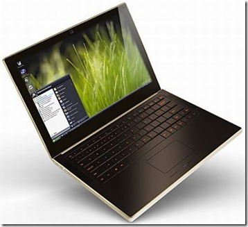 Unlike most notebooks, this laptop's screen isn't encased, photo-frame-like, in a plastic rim. Instead, the glass extends to the very edges, mimicking a look found in high-end flat-panel TVs. The screen contains light sensors, which adjust brightness automatically. It also features a built-in video camera.