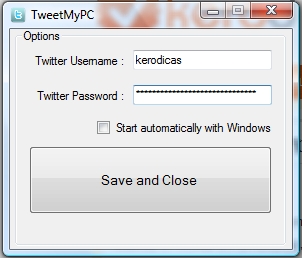 tweetmypc