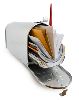 Mailbox with clipping path