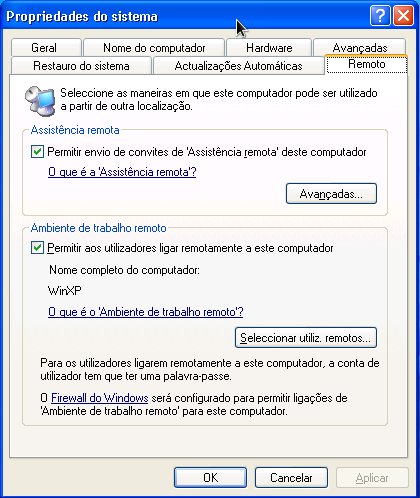 CapturaEcra-'WinXP - Cliente de Servidor Terminal'
