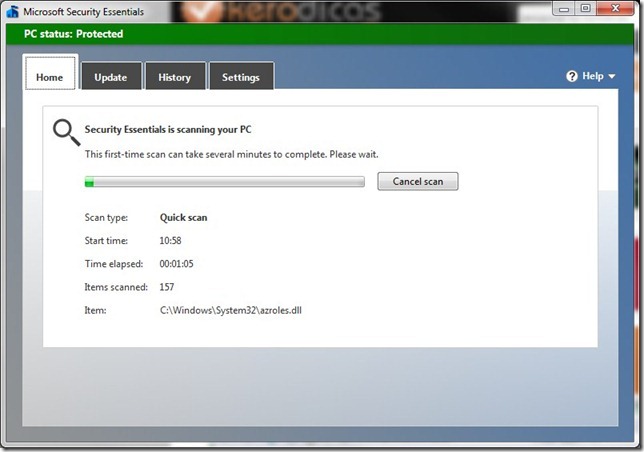 Microsoft Security Essentials Pesquisa