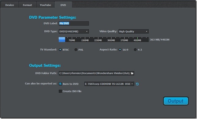 Wondershare Vivideo DVD