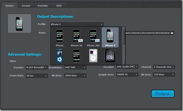 Wondershare Vivideo Device