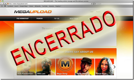 megaupload encerrado