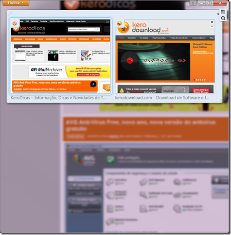 Mozilla Firefox 10 Panorama