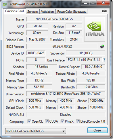 GPU-Z 0.6.2
